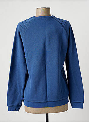 Sweat-shirt broderie manches longues bleu LTB femme