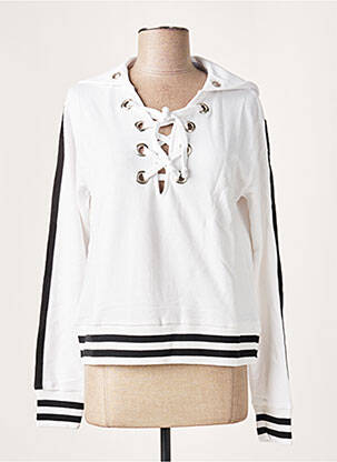 Sweat-shirt à capuche blanc LTB pour femme