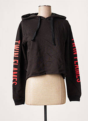 Sweat-shirt à capuche noir LTB pour femme