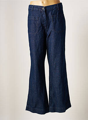 Jean coupe flare coupe droite évasée sur le bas taille normale bleu LTB femme