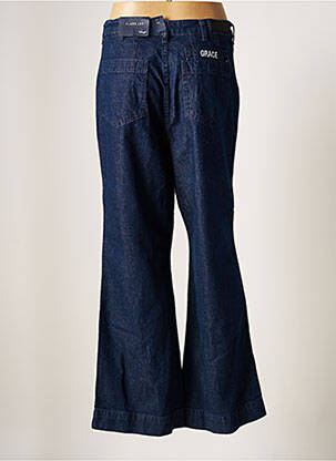 Jean coupe flare coupe droite évasée sur le bas taille normale bleu LTB femme