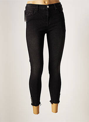 Pantacourt stretch taille normale noir LTB femme
