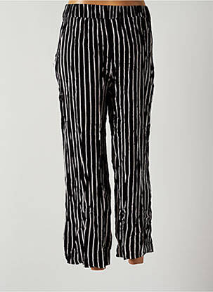 Pantalon droit taille élastique taille normale noir LTB femme