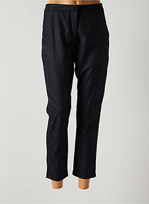 Pantalon 7/8 fermeture zippée sous rabat avec crochet taille normale noir LTB femme