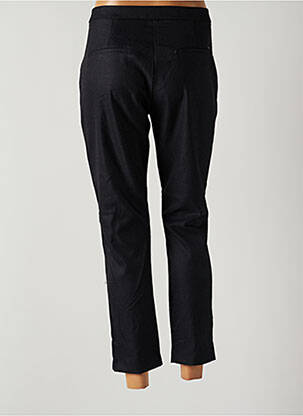 Pantalon 7/8 fermeture zippée sous rabat avec crochet taille normale noir LTB femme