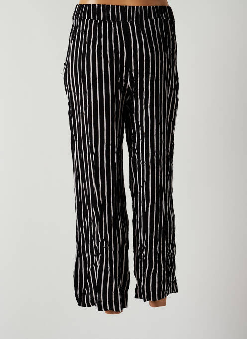 Pantalon droit taille élastique taille normale noir LTB femme