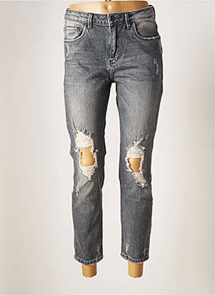 Pantacourt taille normale taille normale gris LTB femme