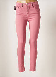 Jeans coupe slim slim taille normale rose LTB femme