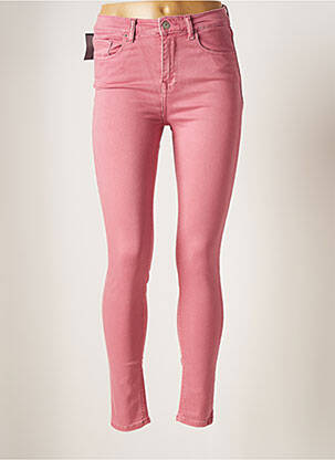 Jeans coupe slim slim taille normale rose LTB femme