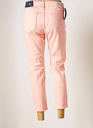 Pantacourt stretch taille normale orange LTB femme