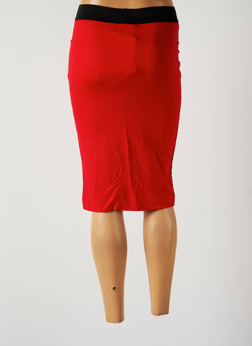 Jupe mi-longue rouge LTB pour femme