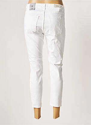 Pantacourt stretch taille normale blanc LTB femme