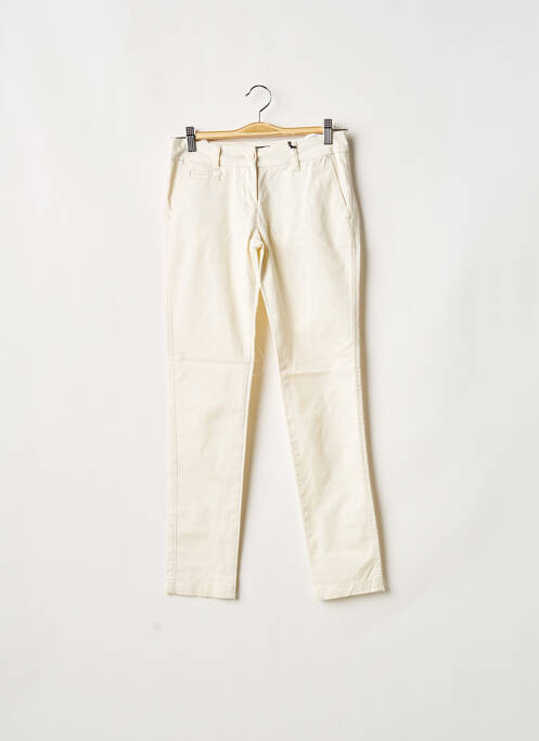 Pantalon chino tissage popeline taille normale beige LTB femme