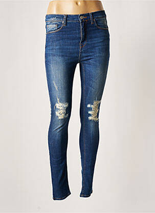 Jeans coupe slim broderie rivets taille normale bleu LTB femme