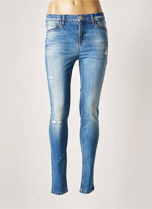 Jeans coupe slim broderie rivets taille normale bleu LTB femme