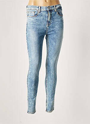 Jeans coupe slim broderie rivets taille normale bleu LTB femme