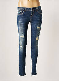 Jeans coupe slim broderie rivets taille normale bleu LTB femme