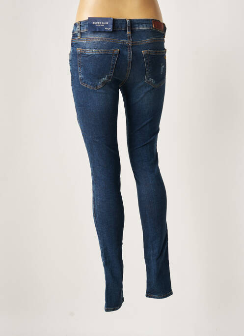 Jeans coupe slim broderie rivets taille normale bleu LTB femme