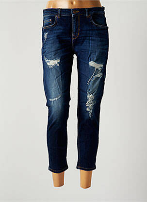 Pantalon 7/8 stretch taille normale bleu LTB femme