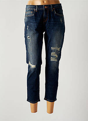 Pantalon 7/8 stretch taille normale bleu LTB femme
