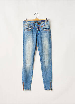 Jeans coupe slim broderie rivets taille normale bleu LTB femme