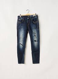 Jeans coupe slim broderie rivets taille normale bleu LTB femme