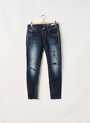 Jeans coupe slim broderie rivets taille normale bleu LTB femme