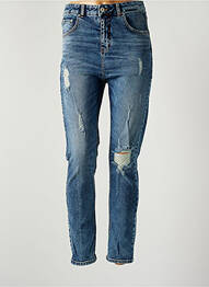 Jeans coupe slim broderie rivets taille normale bleu LTB femme