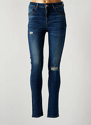 Jeans coupe slim broderie rivets taille normale bleu LTB femme