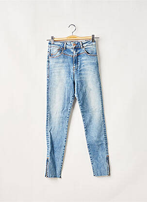 Jeans coupe slim broderie rivets taille normale bleu LTB femme