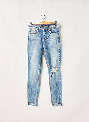 Jeans coupe slim broderie rivets taille normale bleu LTB femme