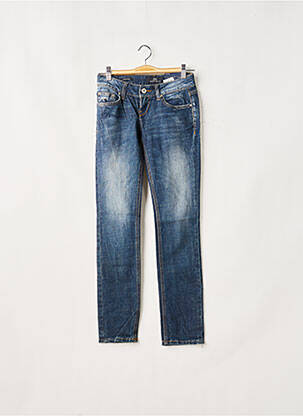 Jeans coupe droite broderie rivets taille normale bleu LTB femme