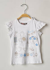 T-shirt blanc GROSEILLE pour fille seconde vue