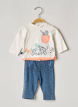 Ensemble jupe bleu 3 POMMES pour fille