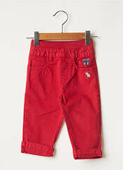 Pantalon droit rouge MINIMAN pour garçon seconde vue