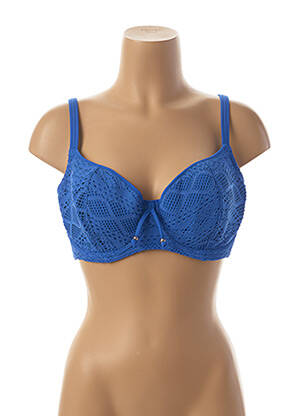 Haut de maillot de bain haut soutien-gorge moulé haut soutien-gorge moulé bleu FREYA femme