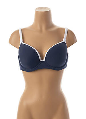 Haut de maillot de bain stretch haut soutien-gorge moulé bleu FREYA femme