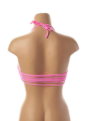 Haut de maillot de bain stretch haut soutien-gorge moulé rose MON PETIT BIKINI femme