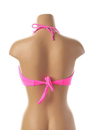 Haut de maillot de bain stretch haut soutien-gorge moulé rose PHAX femme