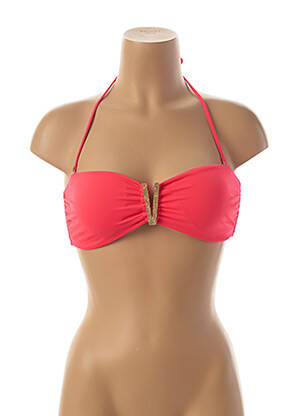 Haut de maillot de bain stretch haut soutien-gorge moulé orange PHAX femme