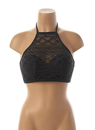 Haut de maillot de bain stretch haut soutien-gorge moulé noir FREYA femme