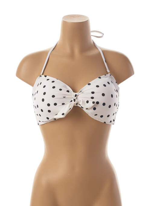 Haut de maillot de bain blanc MON PETIT BIKINI pour femme