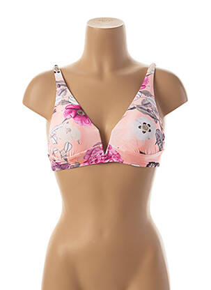Haut de maillot de bain stretch haut soutien-gorge avec mousse de rembourrage amovible orange SEAFOLLY femme