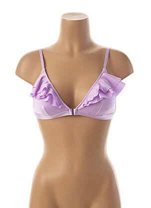Haut de maillot de bain stretch haut soutien-gorge avec mousse de rembourrage amovible violet SEAFOLLY femme