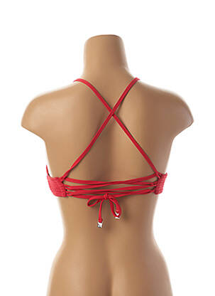 Haut de maillot de bain stretch haut soutien-gorge avec mousse de rembourrage amovible rouge SEAFOLLY femme