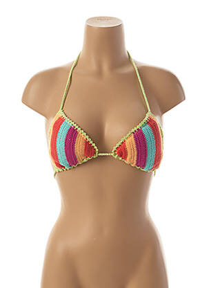 Haut de maillot de bain stretch haut soutien-gorge avec mousse de rembourrage amovible orange SEAFOLLY femme