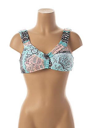 Haut de maillot de bain stretch haut soutien-gorge avec mousse de rembourrage amovible bleu SEAFOLLY femme