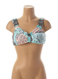 Haut de maillot de bain stretch haut soutien-gorge avec mousse de rembourrage amovible bleu SEAFOLLY femme