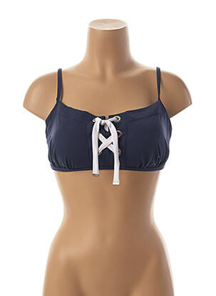 Maillot de bain maternité tissage jersey bleu CACHE COEUR femme