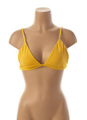 Haut de maillot de bain jaune MON PETIT BIKINI pour femme seconde vue